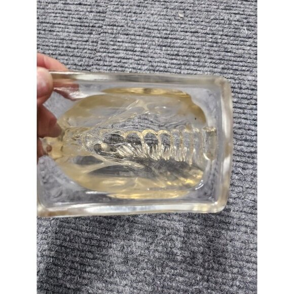 Vintage 1930s Clear Federal Pressed Glass Horse Head Stallion Book End - Picture 5 of 7